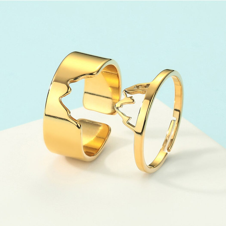 2pcs Together Forever Couple Rings - Image 12