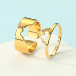 2pcs Together Forever Couple Rings