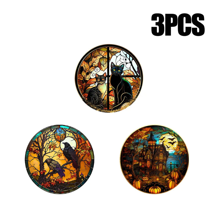 Spooky Window Halloween Removable Stickers - Image 5