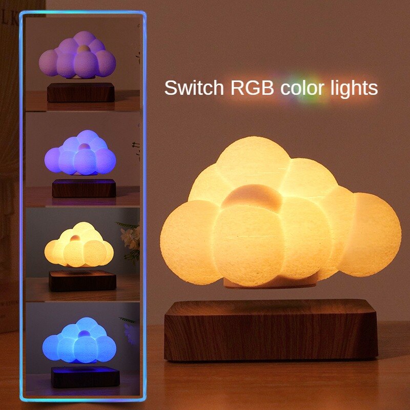 Magnetic Buble Cloud Levitating Night Lamp