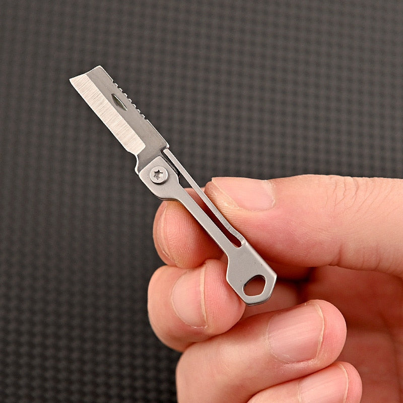 Pocket Size Stainless Steel Foldable Camping Knife - Image 4