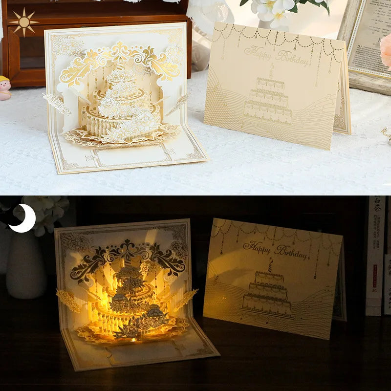Illuminated Pop Up Birthday Gift Card - Image 4