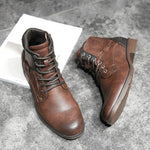 Fashion High-Cut Lace-up Vintage Style Men Winter Boots