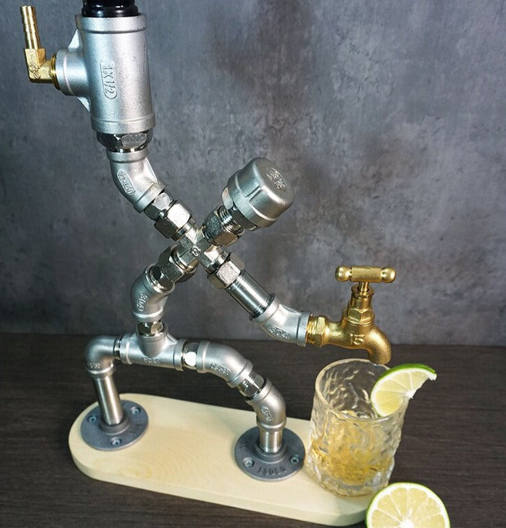 Vintage Human Industrial Pipe Drink Dispenser - Image 1