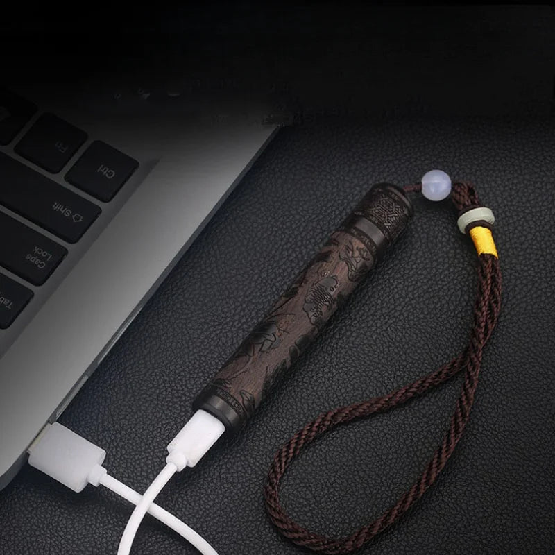 Ancient Dragon Wood Flameless Electric Lighter - Image 2