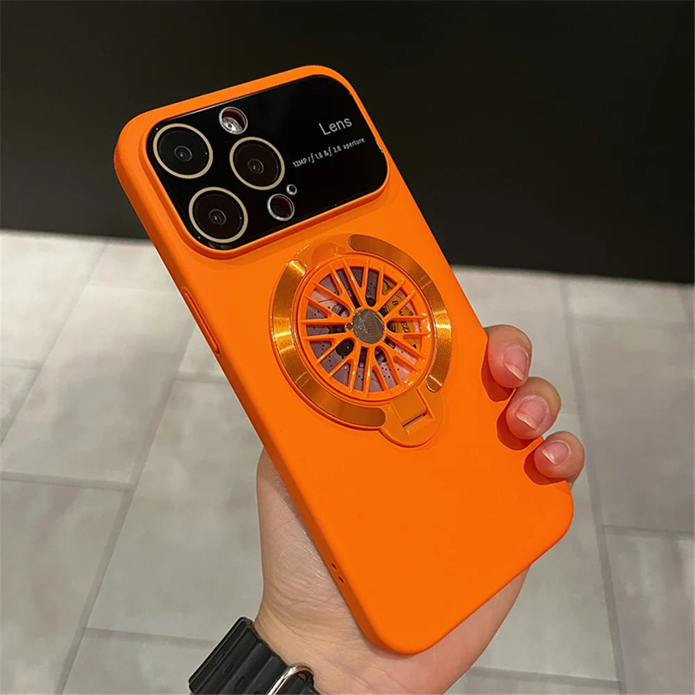 Rotation Heat Camera Protection iPhone Stand Phone Case