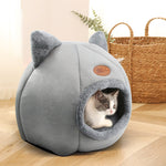 Fluffy Cave Cozy Indoor Cat Bed