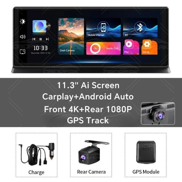 Dual Lens Camera Car Touchscreen Dashboard Smart Screen