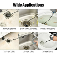 Manual Hand-Crank Drain Snake Shape Plumbing Tool - Image 4