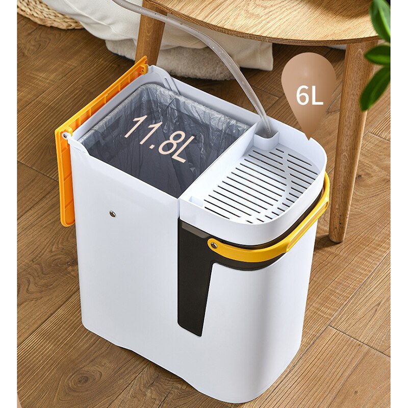 2in1 Dry & Wet Storage Easy Trash Can