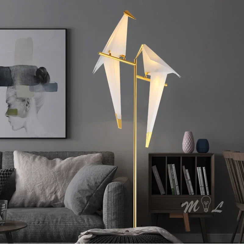 Origami Bird Sculptural Floor Lamp - Image 5