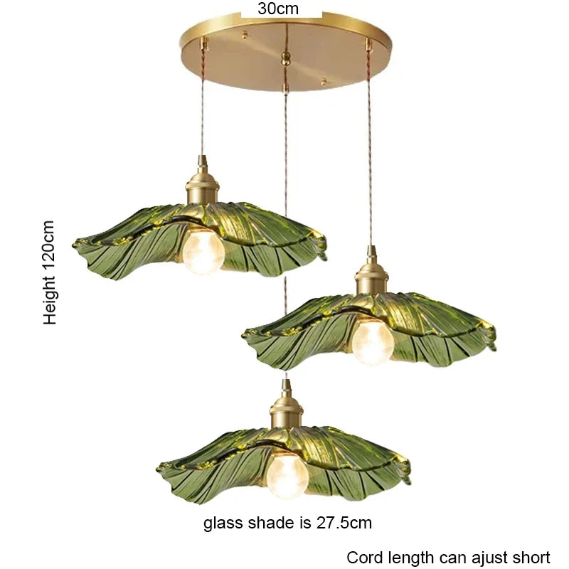 Blush Bloom Vintage Glass Pendant Light