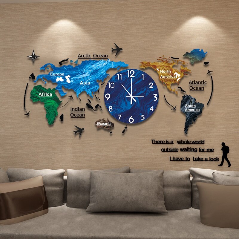 Artsy Time Unique Acrylic 3D DIY Wall Clock - Image 2