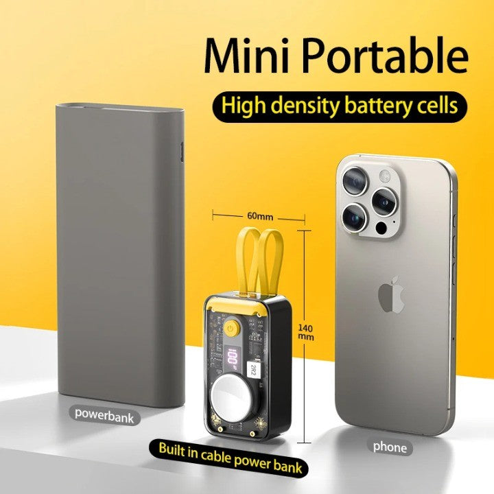 Portable Transparent Design Wireless Powerbank - Image 4
