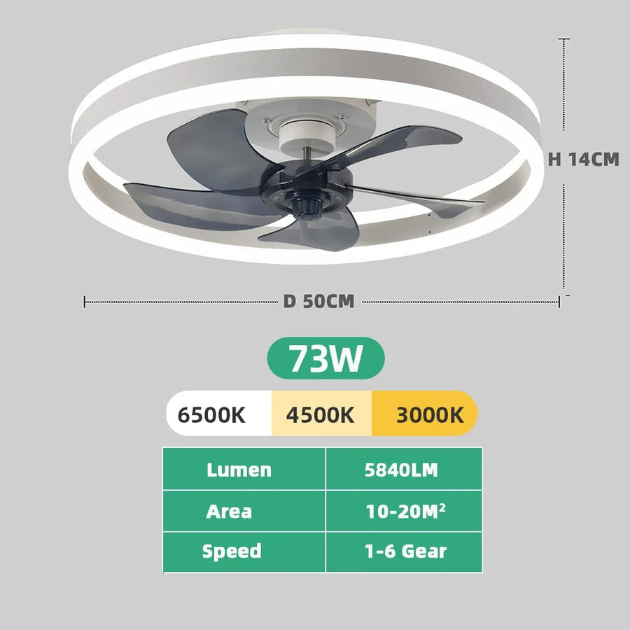 Aura Silent LED Ceiling Fan Lamp - Image 4
