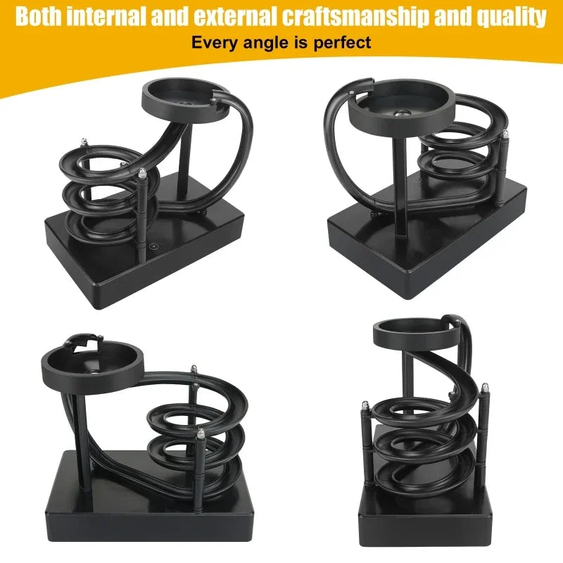 Wooden Perpetual Spiral Motion Kinetic Ball Roller Science Toy - Image 4