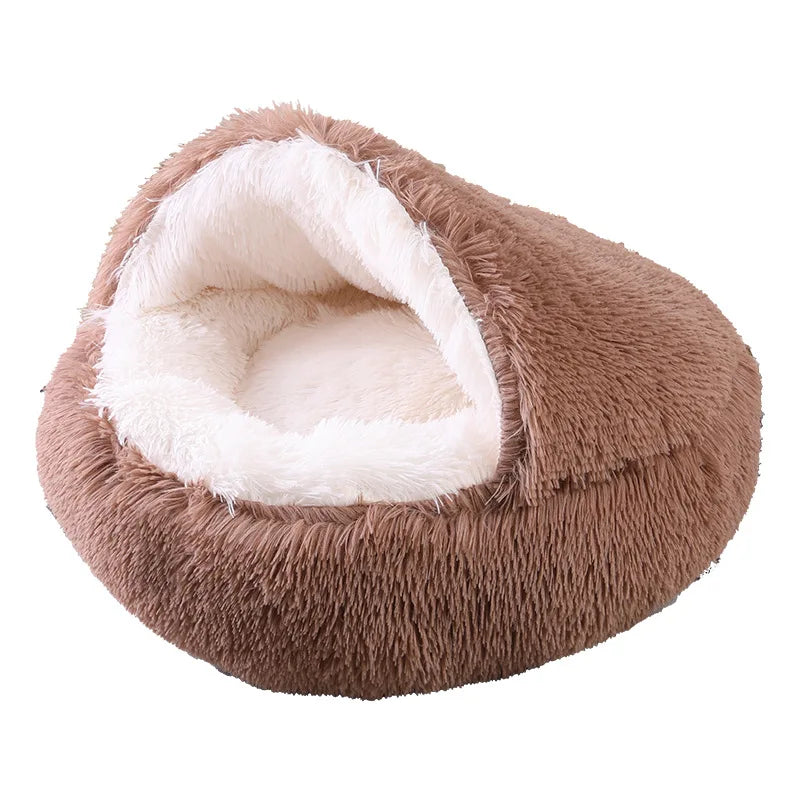 Snuggle Nest Plush Covered Pet Bed - Image 6