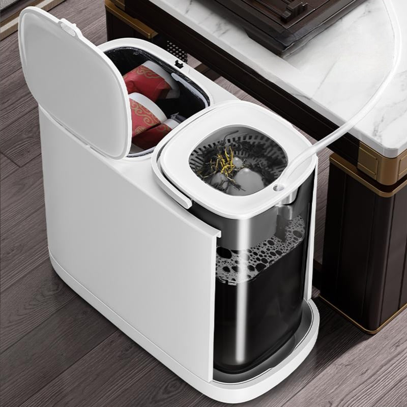 Dual Load Dry Wet Compartment Trash Can