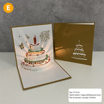 3D Birthday Music Happy Cake Cards