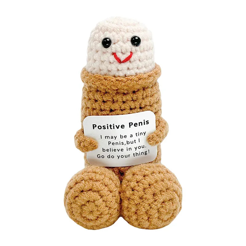 Emotional Support Adult Humor Crochet Doll - Image 8