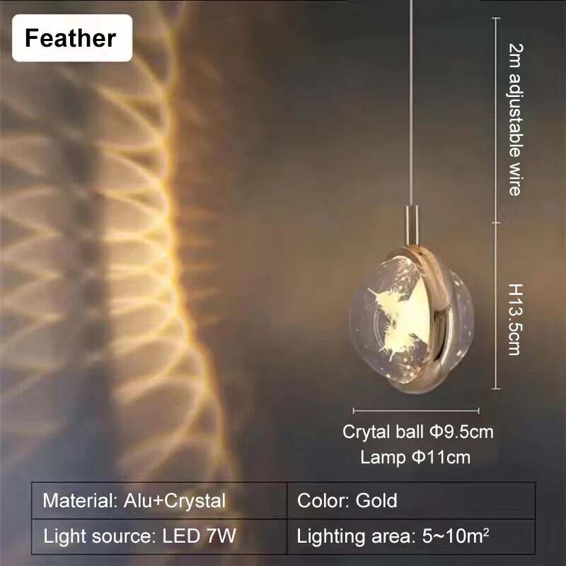 Romantic Crystal Rotating Mood LED Lights - Image 13
