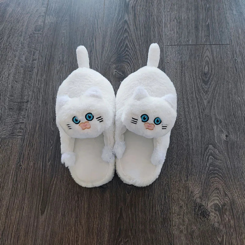 Cuddle Cat Plush Slippers