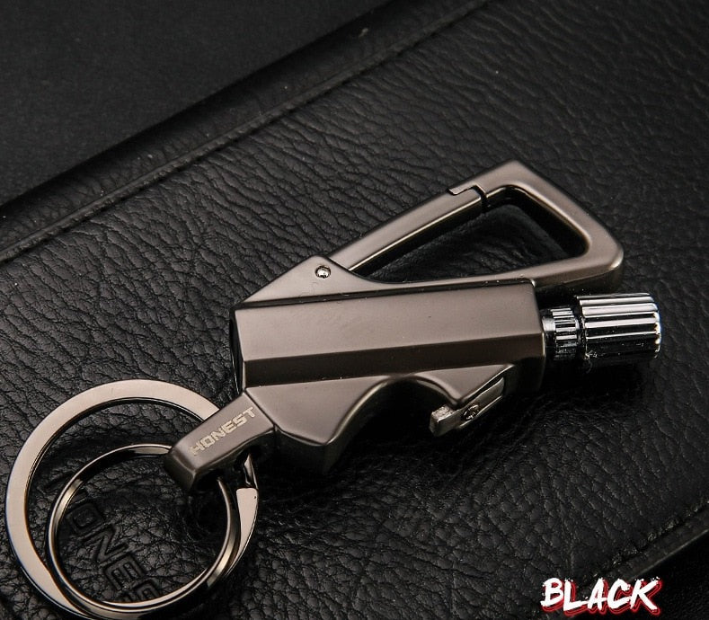 Outdoor Windproof Lighter Match Keychain - Image 7