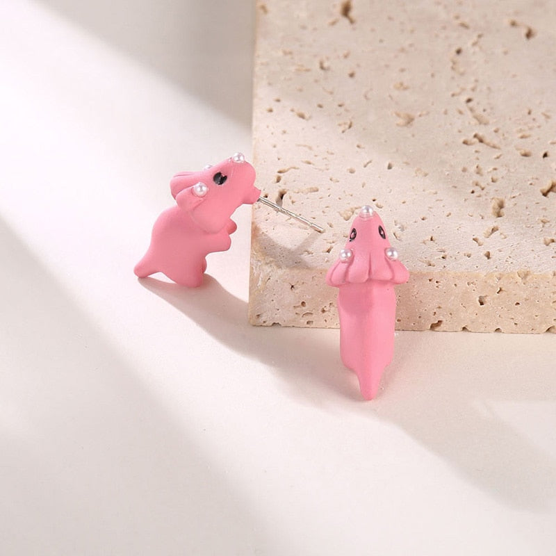 Animal Bite Cartoon Creative Earrings - Image 7