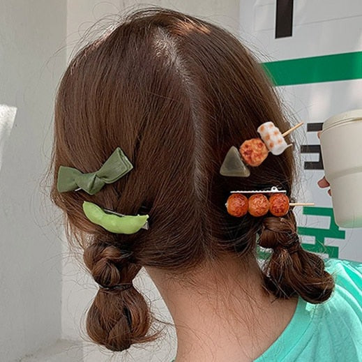 Silicone Food Hair Clips - Image 0