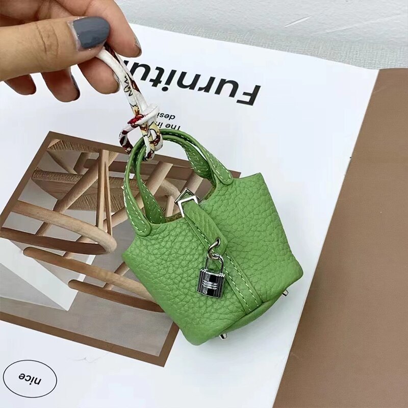 Cowhide Stylish Bag Airpods Case - Image 10