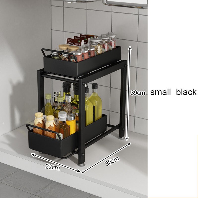 Multi-Layer Under Sink Cabinet Organizer Shelf - Image 4
