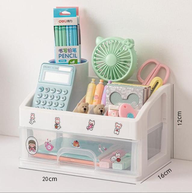 Tidy Tower Desk Organizer Storage Box