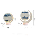 Sand Serenity Moon Shape Night Light