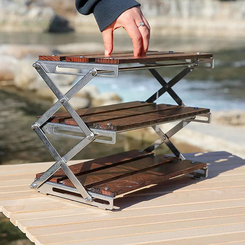 3-Layer Compact Foldable Storage Rack - Image 0