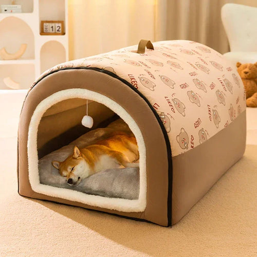 Warm Winter Cozy Washable Dog House - Image 0