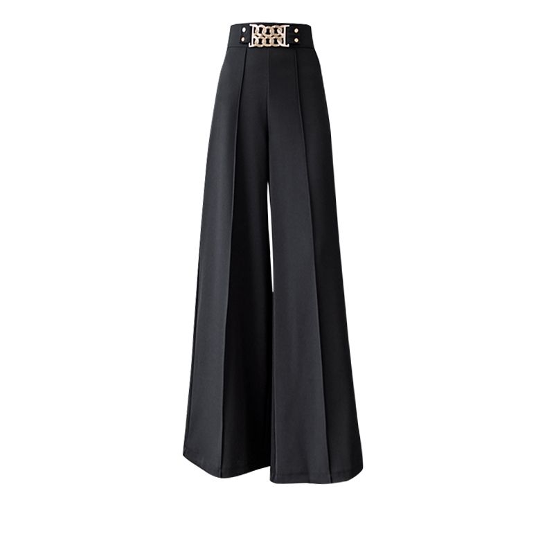 Stylish Steel-Infused High-Waisted Women's Trousers - Image 3