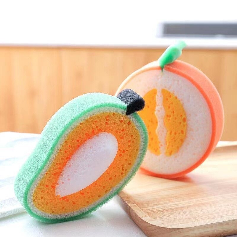 Fruit Shaped Kitchen Dish Cleaning Sponge - Image 1