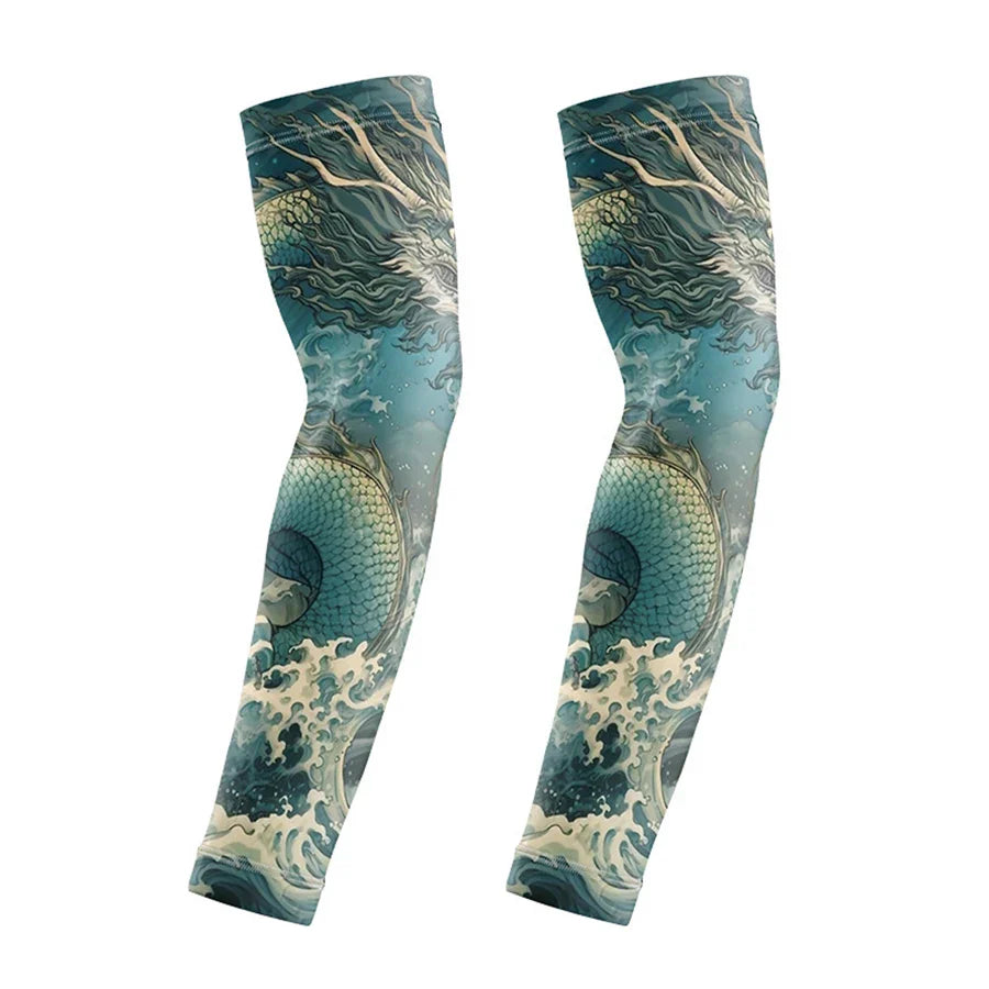 Wild Print Quick-Dry Cooling Arm Sleeves - Image 8