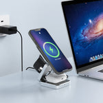 3in1 Magnetic Foldable Wireless Charger Stand Dock