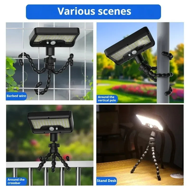 Flexible Tripod Solar Powered Motion Sensor Outdoor Light - Image 5