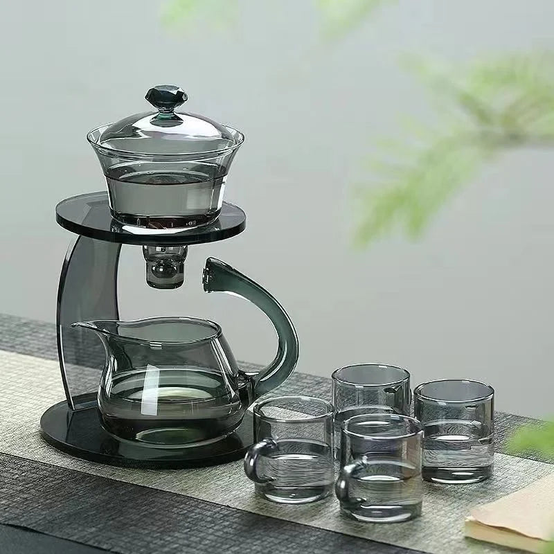 Smooth Arch Glass Magnetic Teapot Set - Image 6