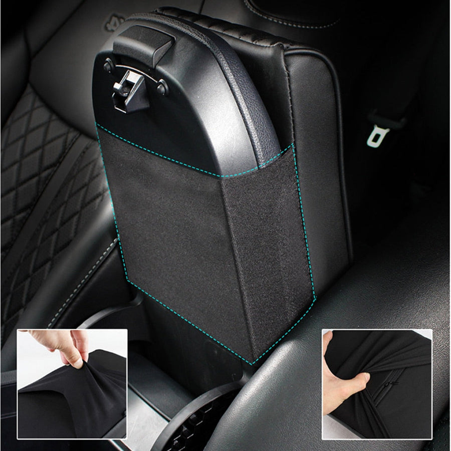 Leather Soft Car Armrest Pad - Image 1
