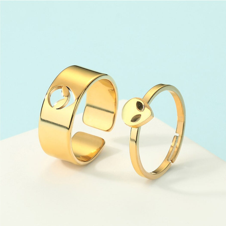 2pcs Together Forever Couple Rings - Image 2
