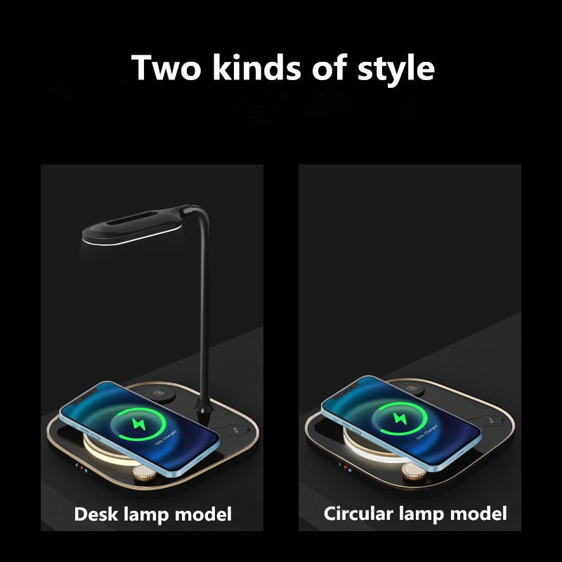 Glow Wireless Charger Station LED Desk Lamp - Image 2