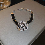 Gothic Rose Handmade Crystal Necklace