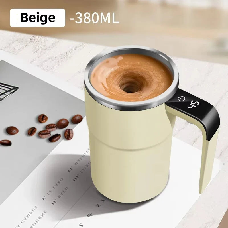 Digital Temperature Display Self Stirring Coffee Mug - Image 7
