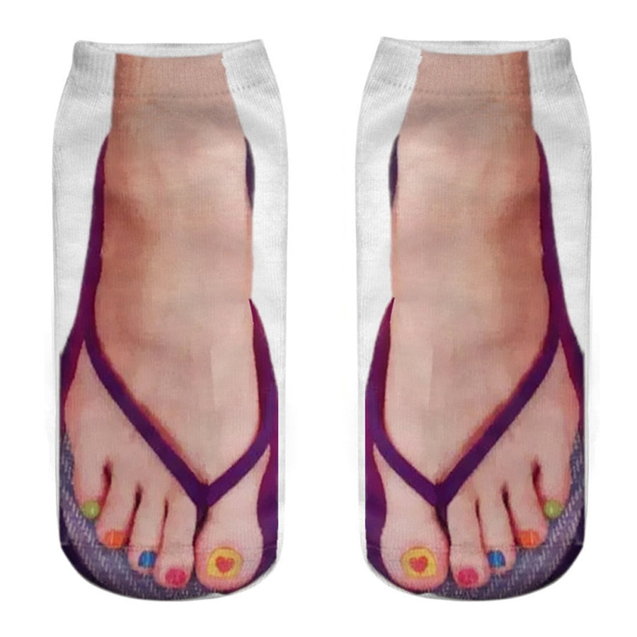 3D Printed Funny Creative Ankle Socks - Image 2