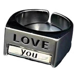 Love You Everything Rotating Mood Control Ring