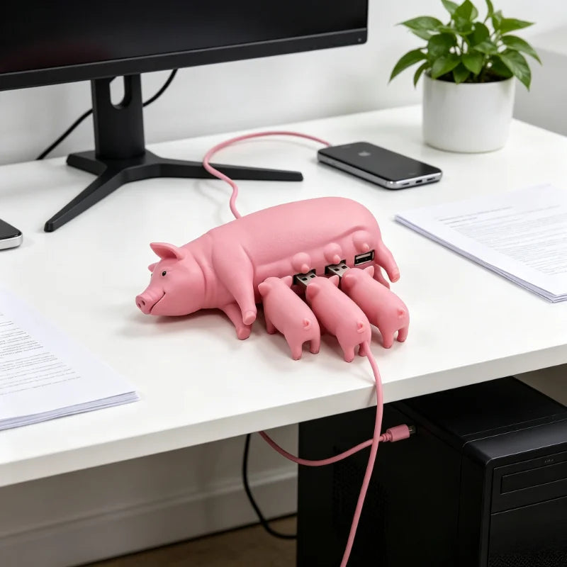 Piggy Family USB Flash Drive Set