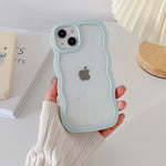 Wavy Art Clear Soft iPhone Case